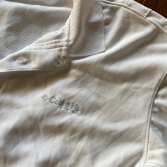 Columbia White Polo SIZE M - Picture 2 of 6